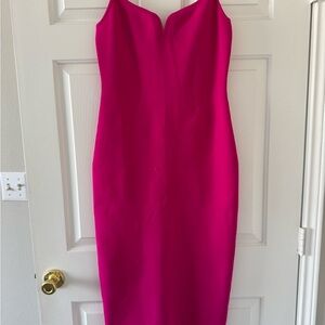 Elegant Pink Sleeveless Dress